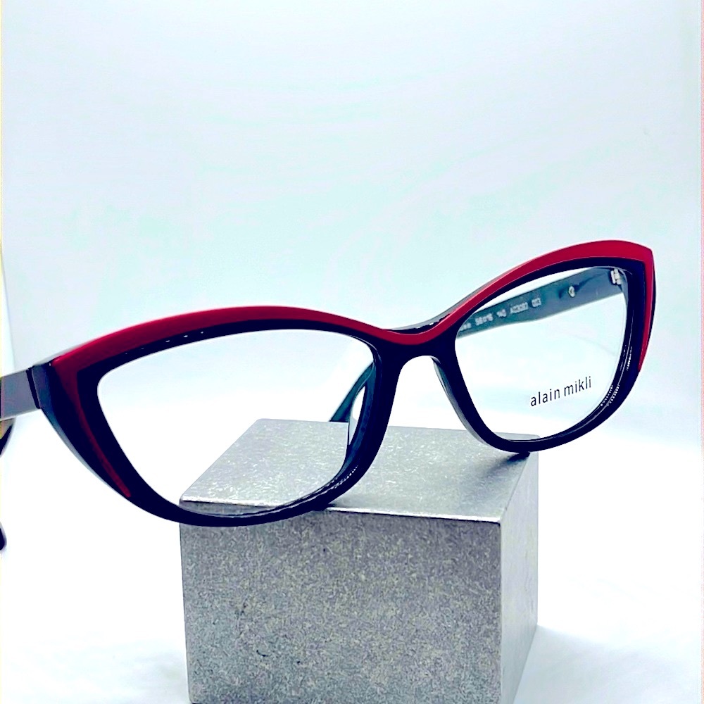 Alain Mikli A03092 003 Danseuse Black Red Cat Eye Eyeglasses Frame 56-16 140